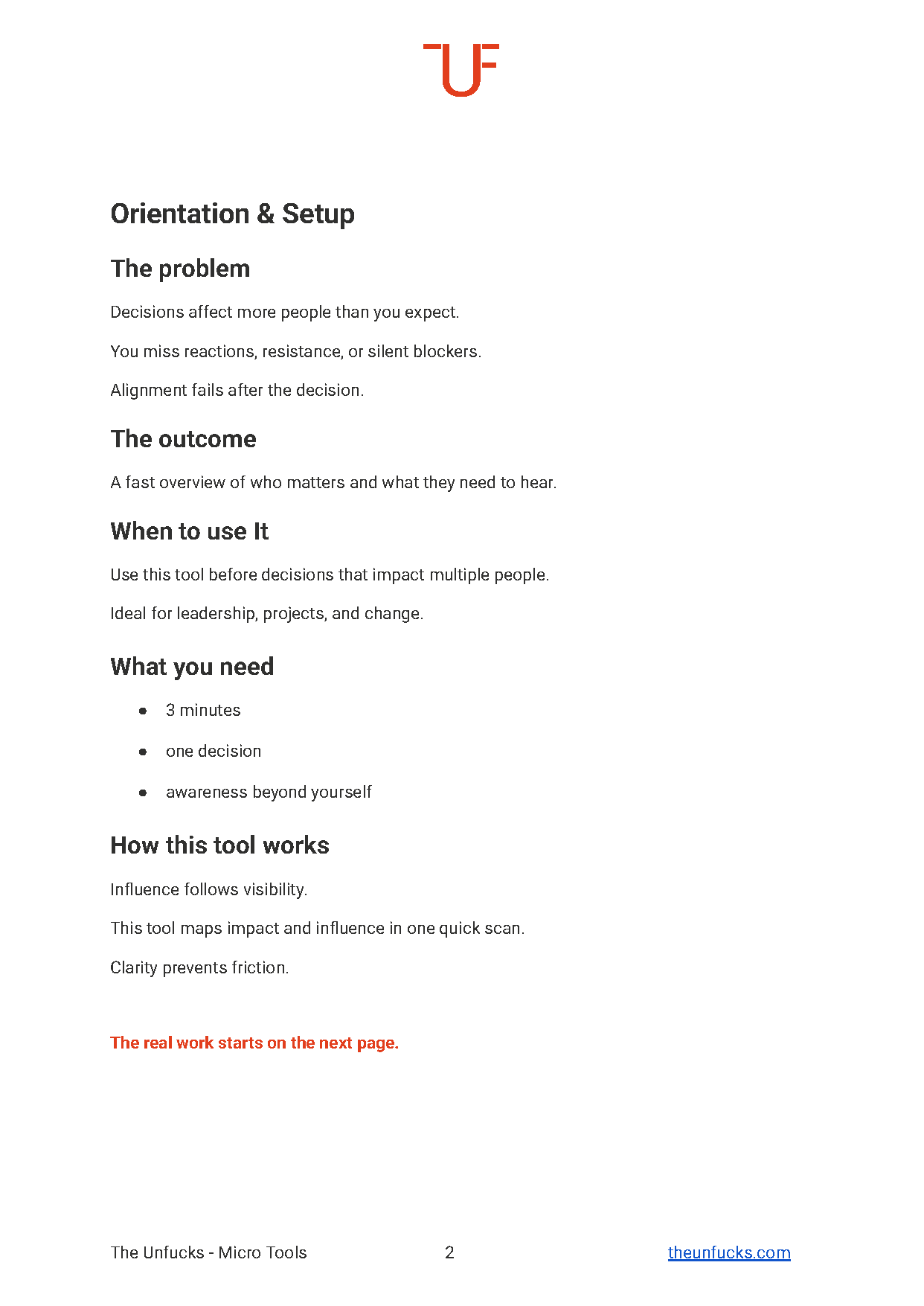 The Stakeholder Snap Map