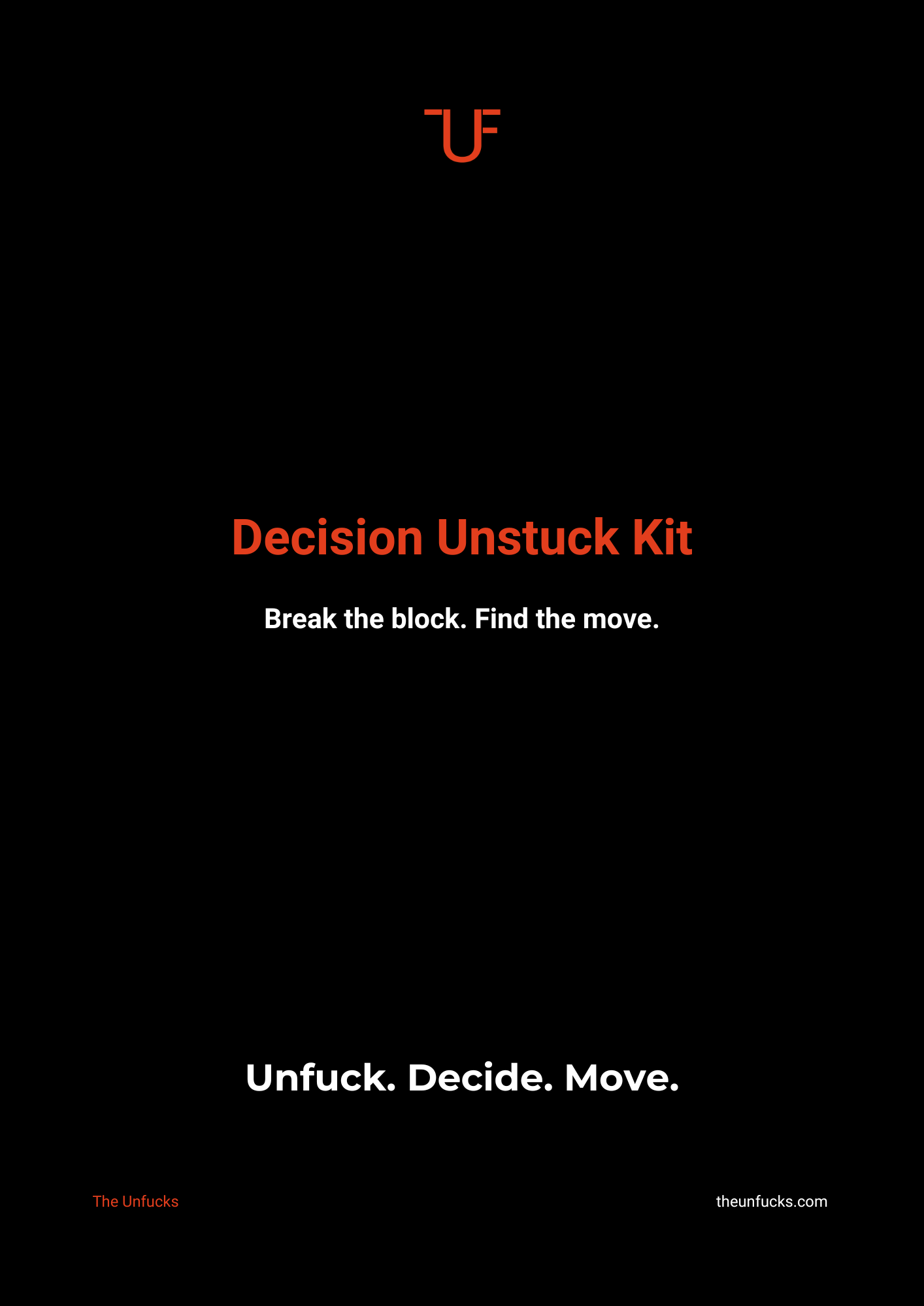 Decision Unstuck Kit