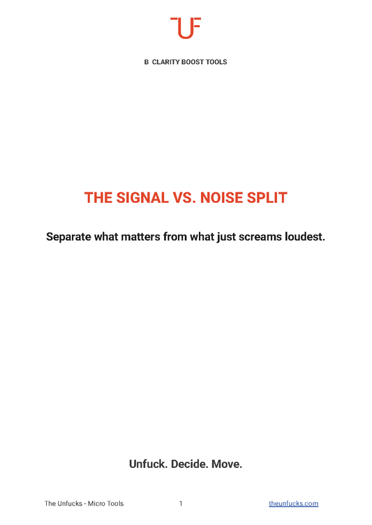 The Signal vs. Noise Split
