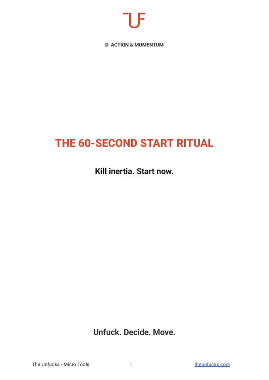 The 60-Second Start Ritual
