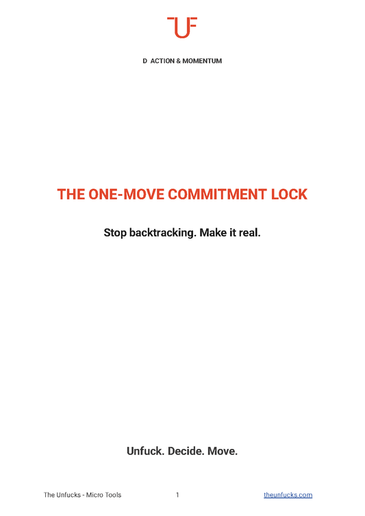 The One-Move Commitment Lock