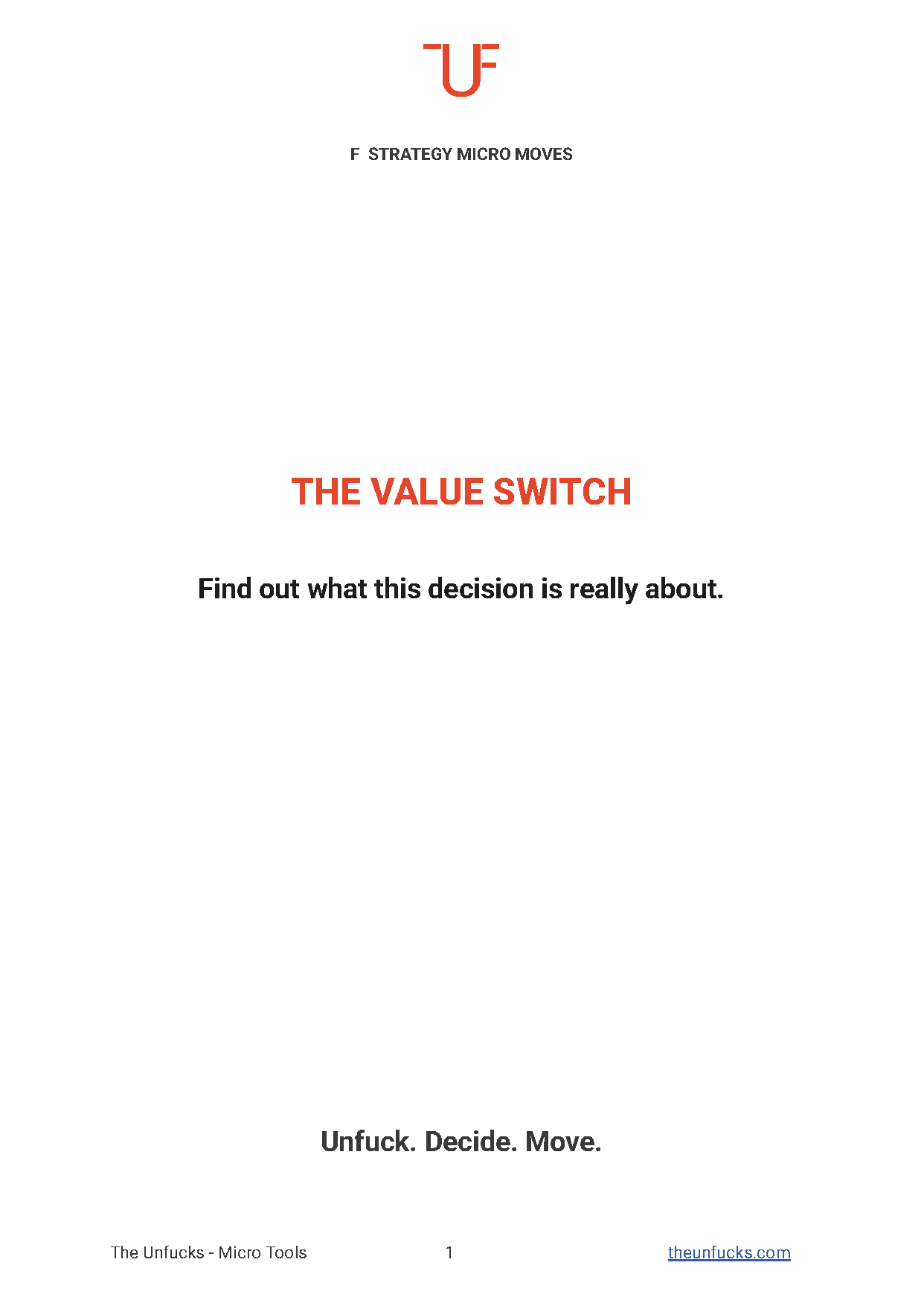 The Value Switch