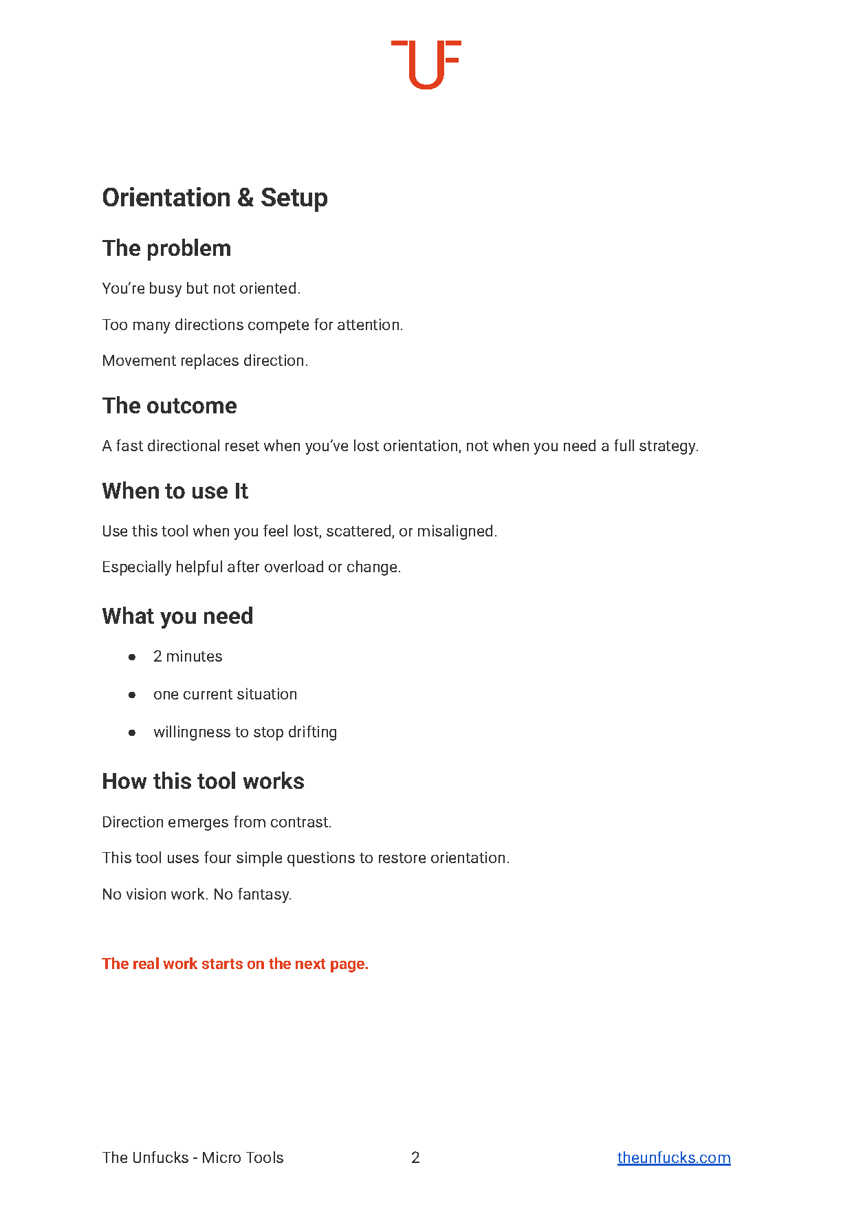 The Clarity Compass Lite